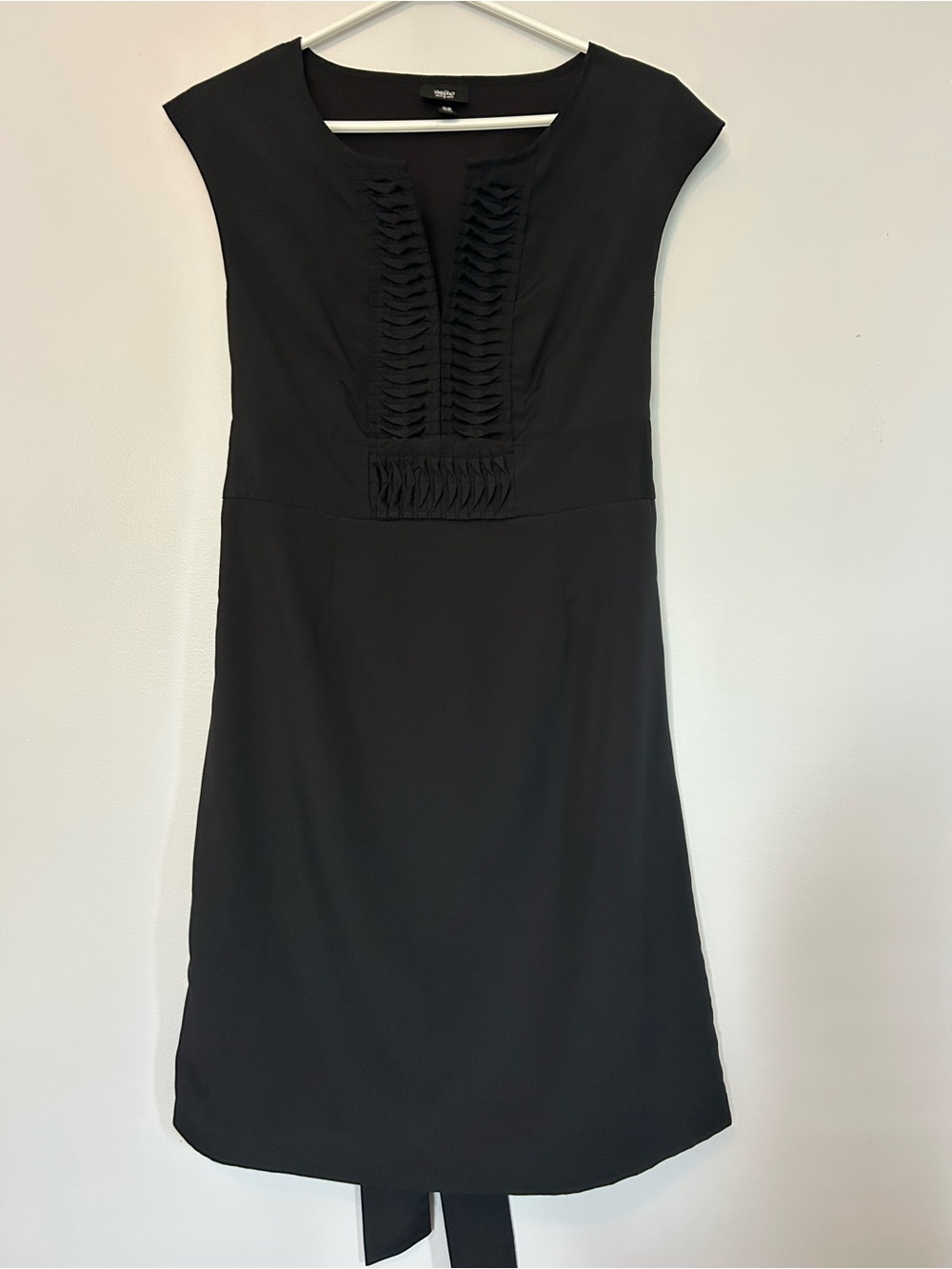 Mossimo Black Ruffle Tie Waist Mini Dress XS